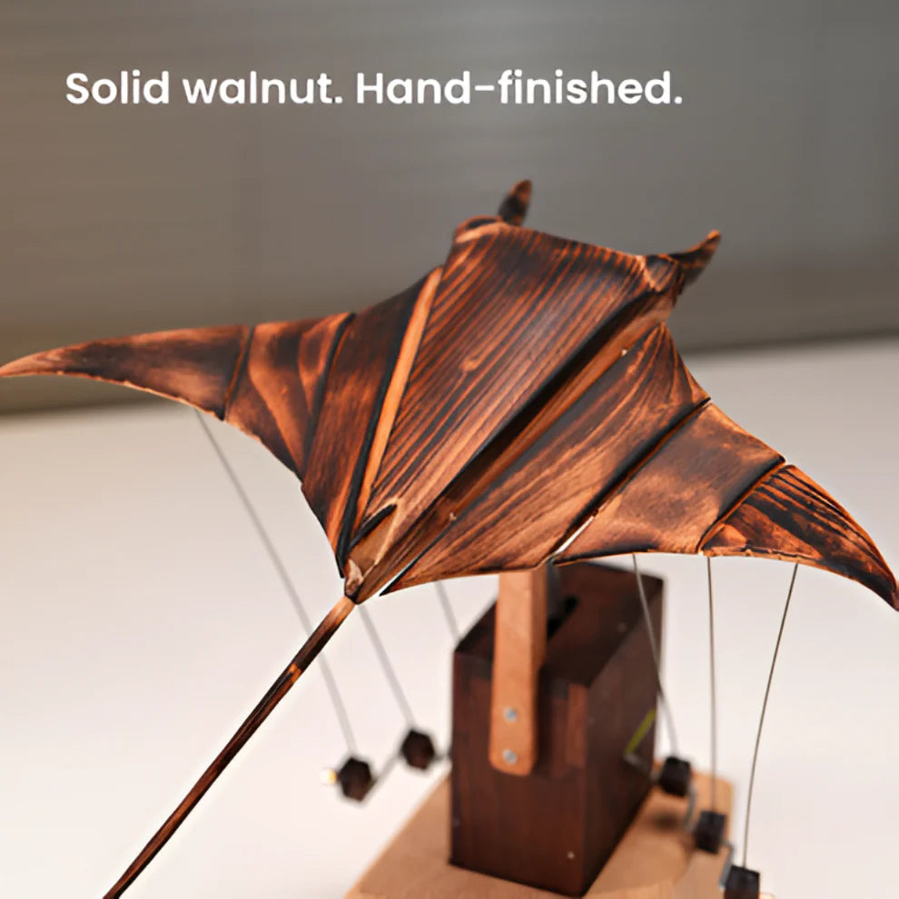 Handmade Wooden Manta Ray