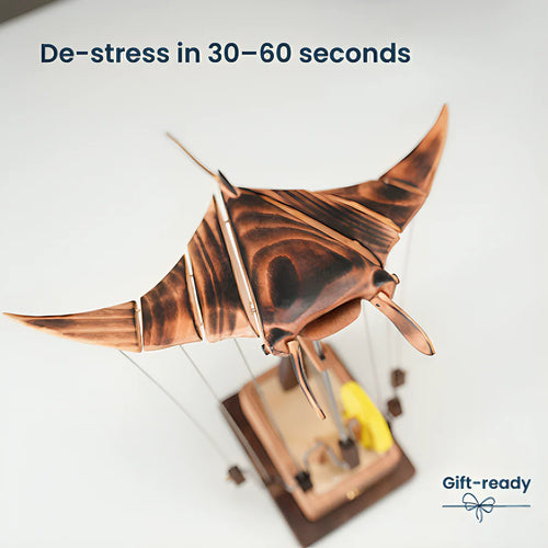 Handmade Wooden Manta Ray